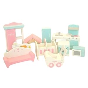Spark Imagine Wooden Dollhouse Furniture and Kitchen Set